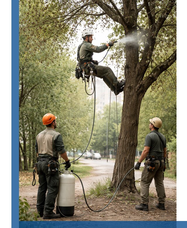 Обработка деревьев от вредителей в Кимрах профессиональная защита